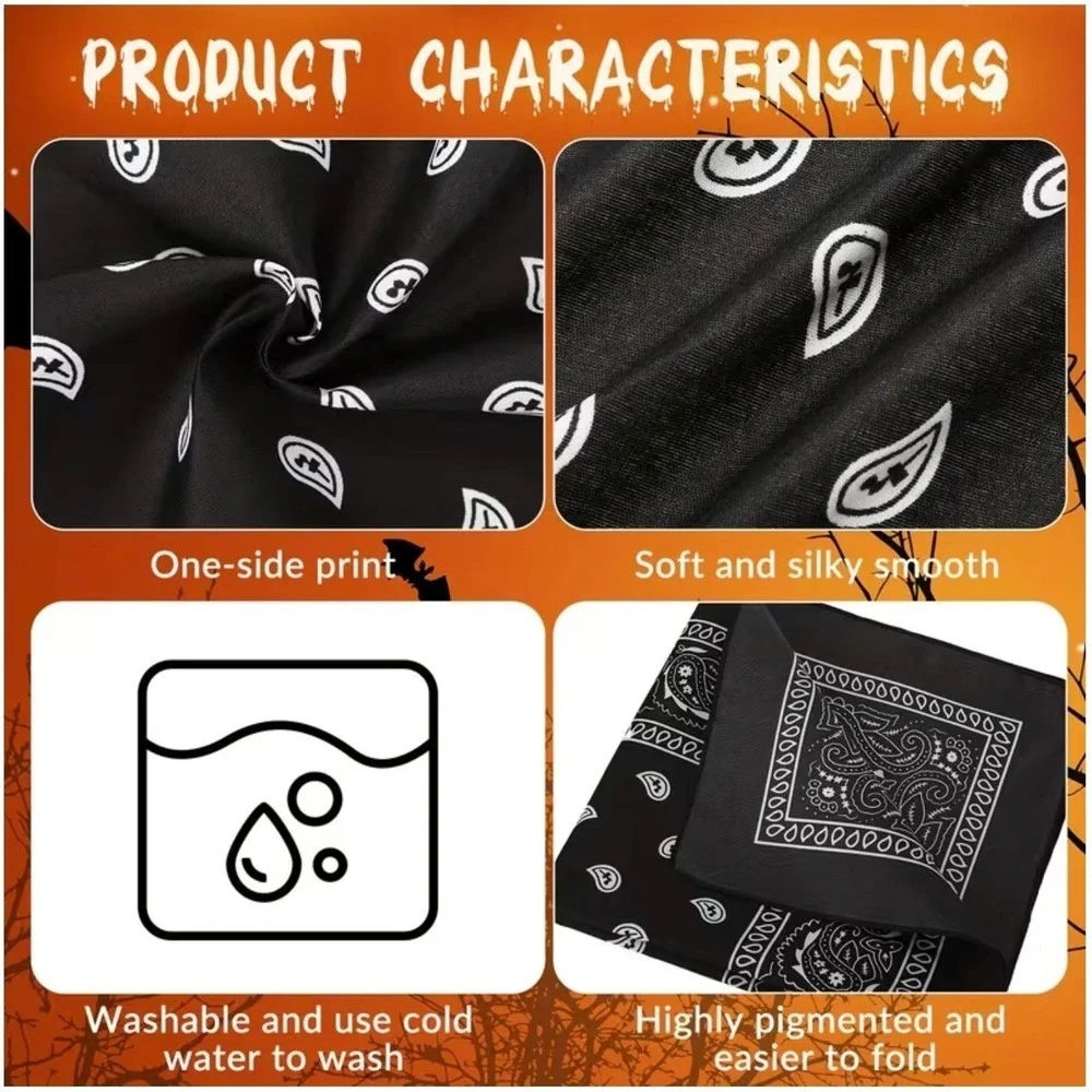 Paisley Bandana Scarf Head Wrap Face Covering 22